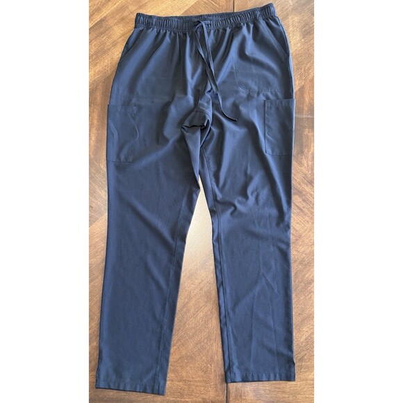 Panda Med Pants, Women's Size Large, Black, Scrub Pants, Pull On - Picture 2 of 8